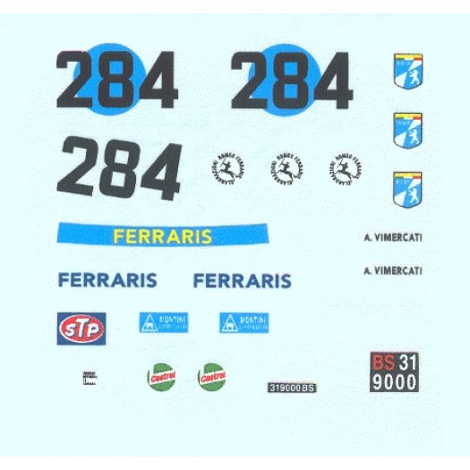 Decal Fiat 128 Gr.2 #284 Trofeo Deserti Imola 1971 - scala 1:43